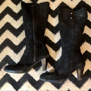 La Canadienne black suede boots, Sz 8.5